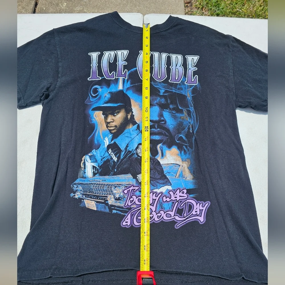 Ice Cube Graphic T-Shirt in Black and Blue - Picture 3 of 4
